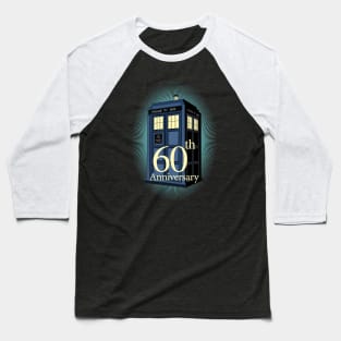 TARDIS 60TH ANNIVERSARY EDITION Baseball T-Shirt